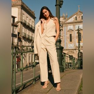 Rouje Jeje Trouser Pant in Ficelle Size 34